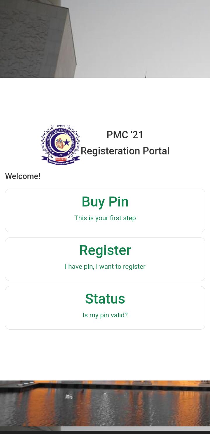 Pure Heart Islamic Foundation Registeration Portal